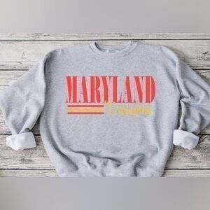 Maryland Striped Crewneck